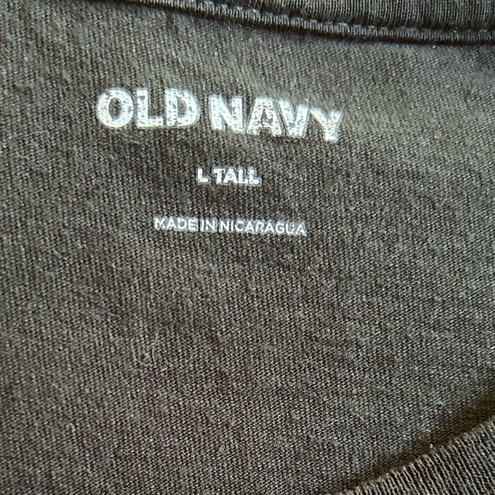 Old Navy Faded Black Yellow Nirvana T-Shirt Size Large Tall - Picture 6 of 7
